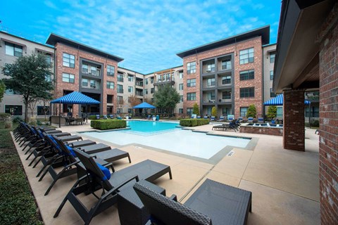 Gramercy on the Park North Dallas Apartment Pool at Gramercy on the Park, Dallas, Texas